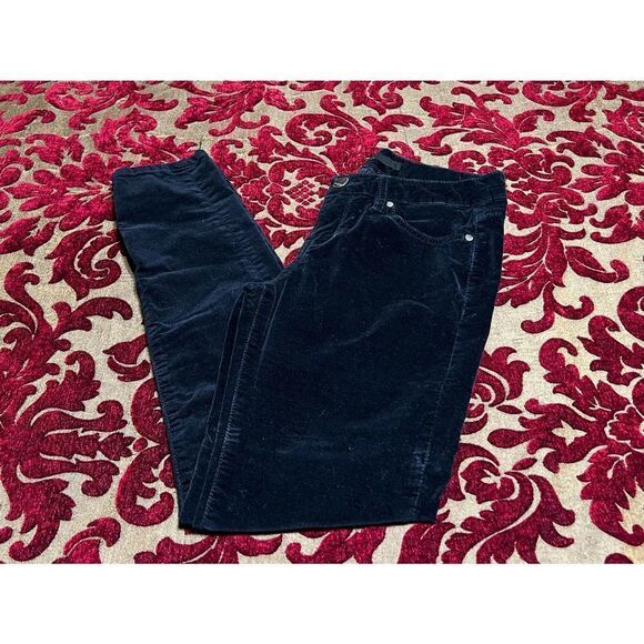 Harper Black Velveteen Skinny Leg Pants Size 26 - Picture 1 of 3